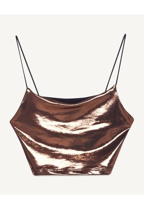 Camiseta  Para Mujer Manga Sisa Color Café Marca Seven Seven #28095511