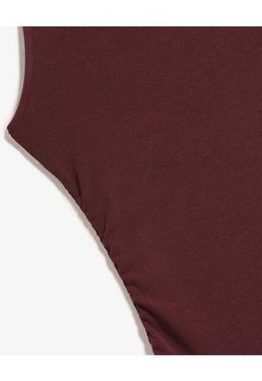 Vestido Largo Cuello Halter  Para Mujer Vino Seven Seven
