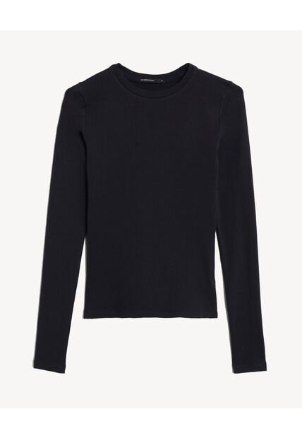 Camiseta  Para Mujer Manga Larga Cuello Redondo Color Negro Marca Seven Seven #28097598