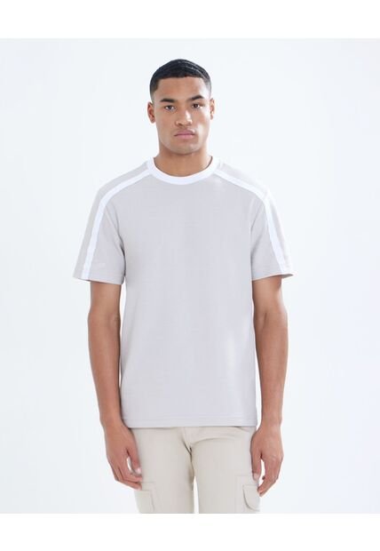 Camiseta  Para Hombre Manga Corta Color Avena Marca Seven Seven #45092422