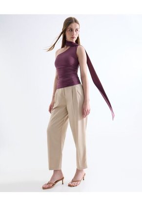 Camiseta  Para Mujer Manga Sisa Moda Color Vino Marca Seven Seven #28096514