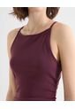 Vestido Largo Cuello Halter  Para Mujer Vino Seven Seven de Seven Seven