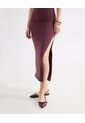 Vestido Largo Cuello Halter  Para Mujer Vino Seven Seven de Seven Seven