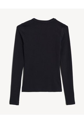 Camiseta  Para Mujer Manga Larga Cuello Redondo Color Negro Marca Seven Seven #28097598