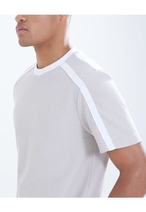 Camiseta  Para Hombre Manga Corta Color Avena Marca Seven Seven #45092422