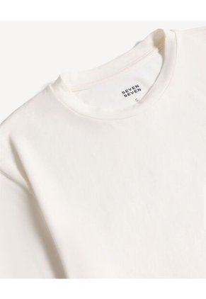 Camiseta  Para Mujer Manga Corta Cuello Redondo Color Blanco Marca Seven Seven #28097584