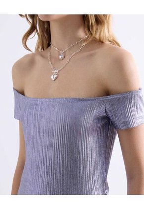 Camiseta  Para Mujer Manga Sisa Moda Color Lila Marca Seven Seven #28096652