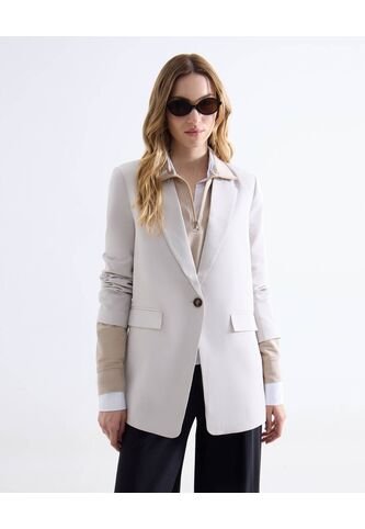 Blazer  Para Mujer  Color Blanco Marca Seven Seven #28400060 Seven Seven