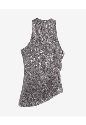 Blusa Para Mujer Manga Sisa Color Gris Marca Seven Seven #28124142