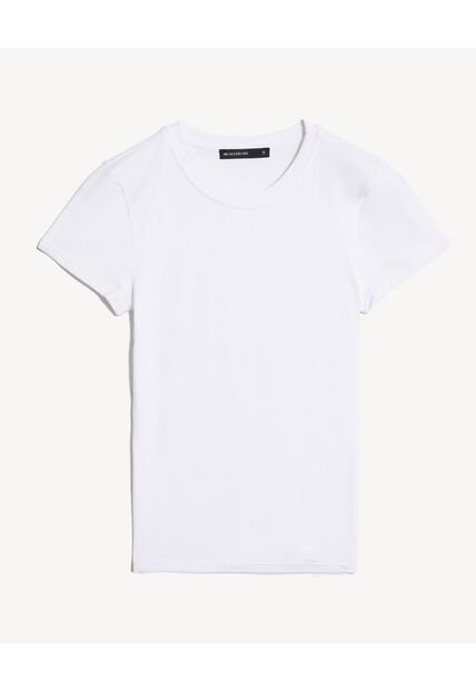 Camiseta  Para Mujer Manga Corta Cuello Redondo Color Blanco Marca Seven Seven #28097596