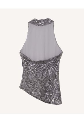 Blusa Para Mujer Manga Sisa Color Gris Marca Seven Seven #28124142