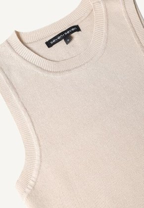 Camiseta Para Mujer Manga Sisa Color Arena Marca Seven Seven #28095725