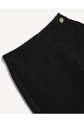 Falda Short Cruzado  Para Mujer Negro Seven Seven