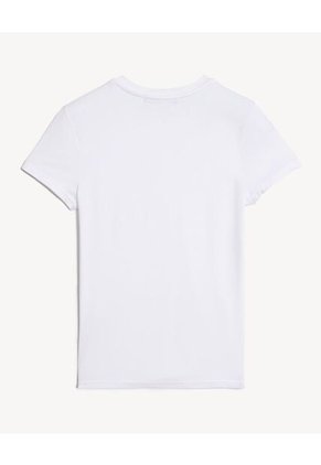 Camiseta  Para Mujer Manga Corta Cuello Redondo Color Blanco Marca Seven Seven #28097596