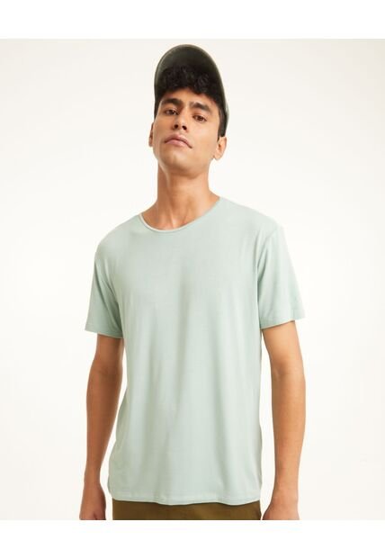Camiseta  Para Hombre Manga Corta Color Verde Marca Seven Seven #45092151