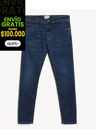 Jean Skinny Azul Medio  Para Hombre Azul Seven Seven Seven Seven