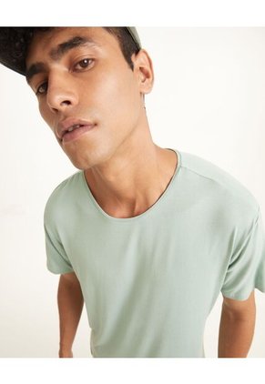 Camiseta  Para Hombre Manga Corta Color Verde Marca Seven Seven #45092151