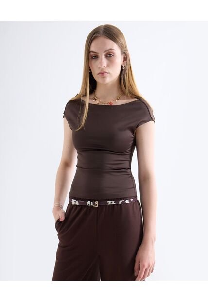 Pantalón  Para Mujer Moda Color Café Marca Seven Seven #28071981