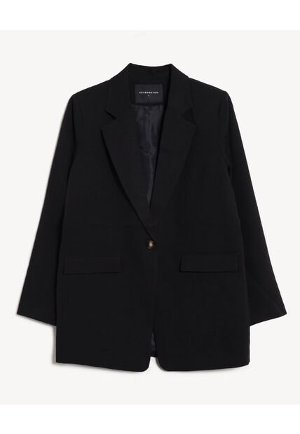 Blazer  Para Mujer  Color Negro Marca Seven Seven #28400061
