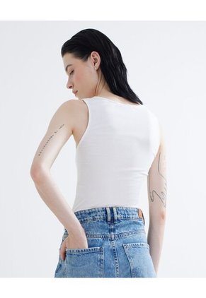 Camiseta  Para Mujer Manga Sisa Color Marfil Marca Seven Seven #28095615