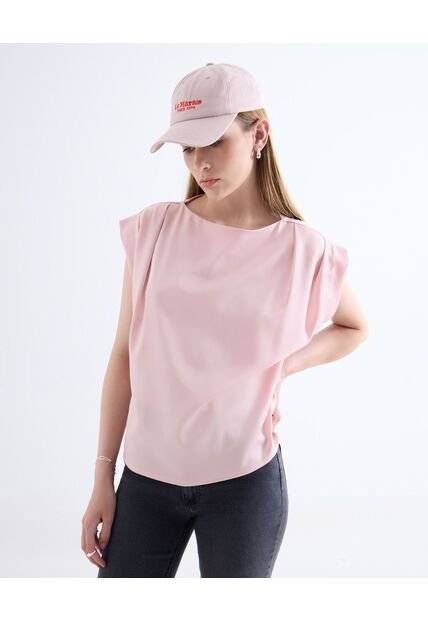 Blusa  Para Mujer Manga Corta Color Rosa Marca Seven Seven #28124145