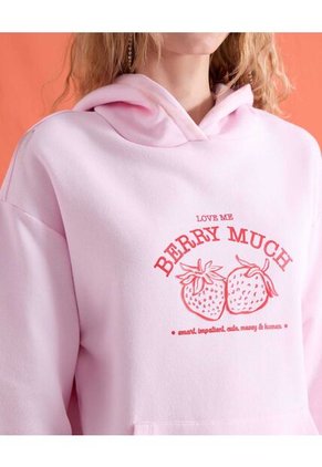 Buzo  Para Mujer Hoodie Color Rosa Marca Seven Seven #28069210