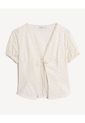 Blusa Para Mujer Manga Corta Color Marfil Marca Seven Seven #28124106