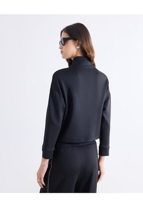 Buzo  Para Mujer Cuello Alto O Cuello Tortuga Color Negro Marca Seven Seven #28060461