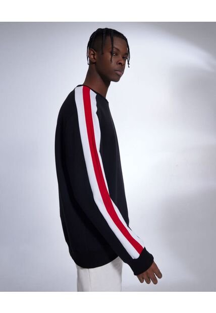 Buzo  Para Hombre Cuello Redondo Color Negro Marca Seven Seven #45060568