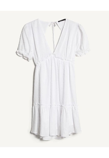 Vestido Para Mujer Manga Corta Color Blanco Marca Seven Seven #28171261