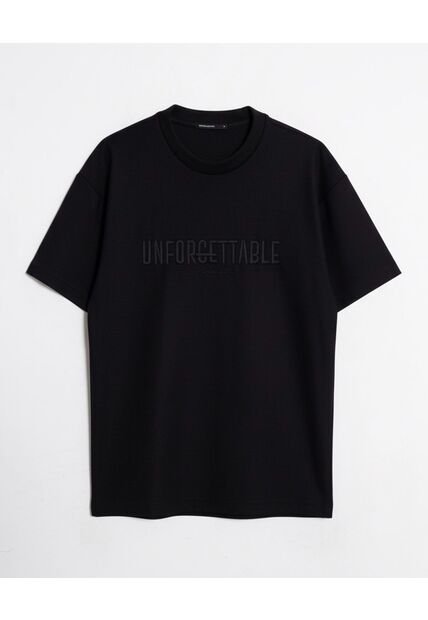 Camiseta  Para Hombre Manga Corta Cuello Redondo Color Negro Marca Seven Seven #45092810