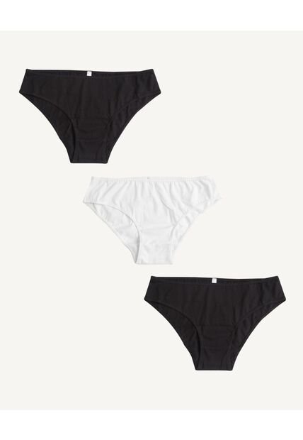 Panty X3 Para Mujer Hispter Color Negro Marca Seven Seven #28800049