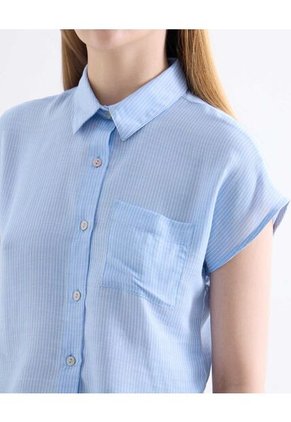 Blusa  Para Mujer Manga Corta Color Azul Marca Seven Seven #28124133