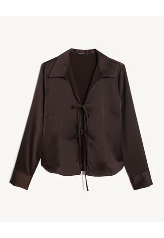 Blusa  Para Mujer Manga Corta Color Café Marca Seven Seven #28124146 Seven Seven