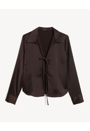 Blusa Para Mujer Manga Corta Color Café Marca Seven Seven #28124146