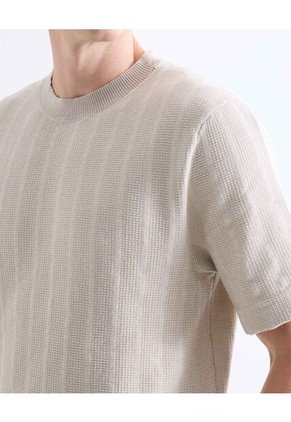 Camiseta  Para Hombre Manga Corta Cuello Redondo Color Arena Marca Seven Seven #45092766