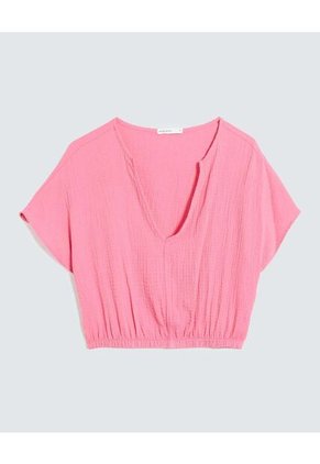 Blusa Para Mujer Manga Corta Color Rosa Marca Seven Seven #28124036