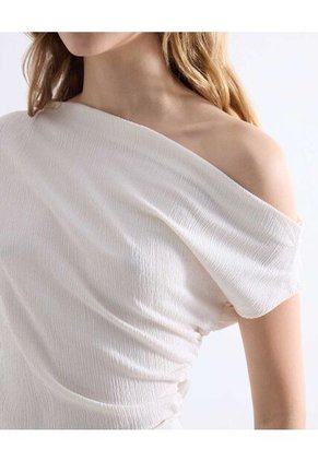 Camiseta  Para Mujer Manga Corta Moda Color Crema Marca Seven Seven #28096659