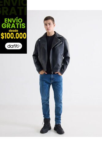 Jean Slim Tono Oscuro  Para Hombre Azul Seven Seven Seven Seven