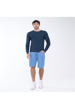 Saco Para Hombre Cuello Redondo Color Azul Oscuro Marca Seven Seven #45330222