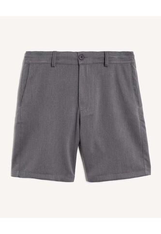 Bermuda Sastrera Straight  Para Hombre Gris Seven Seven Seven Seven