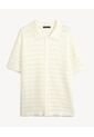 Camisa Tejida Texturizada  Para Hombre Crudo Seven Seven de Seven Seven