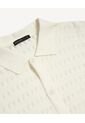 Camisa Tejida Texturizada  Para Hombre Crudo Seven Seven de Seven Seven