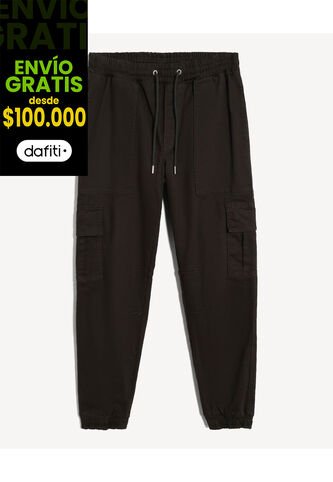 Pantalón Jogger Cargo  Para Hombre Café Seven Seven Seven Seven