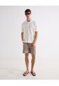 Camisa Tejida Texturizada  Para Hombre Crudo Seven Seven de Seven Seven