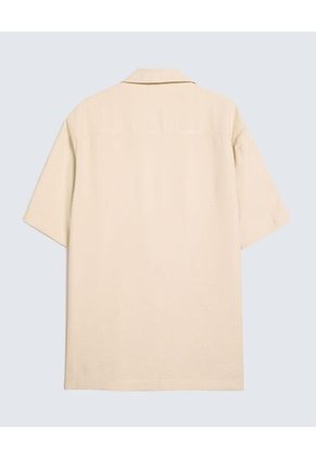 Camisa Para Hombre Manga Corta Color Beige Marca Seven Seven #45012099