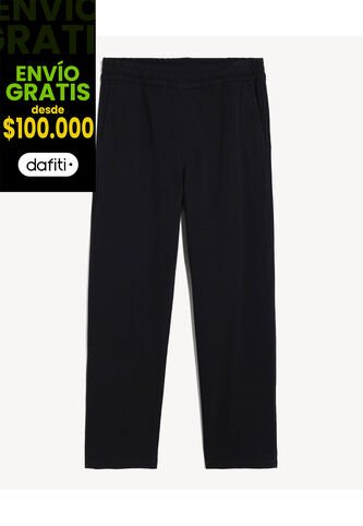 Jogger Punto Texturizado  Para Hombre Negro Seven Seven Seven Seven
