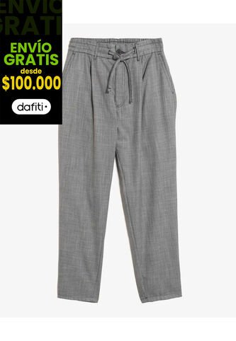 Pantalón Sastre Carrot  Para Hombre Gris Seven Seven Seven Seven