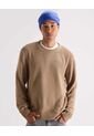 Saco  Para Hombre Cuello Redondo Color Taupe Marca Seven Seven #45330273 de Seven Seven