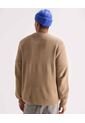 Saco  Para Hombre Cuello Redondo Color Taupe Marca Seven Seven #45330273 de Seven Seven